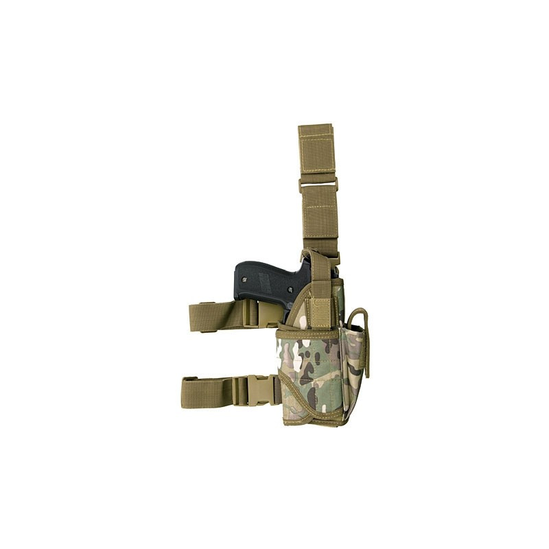 Tornado Drop Leg Thigh Pistol RH Holster Multi Camo