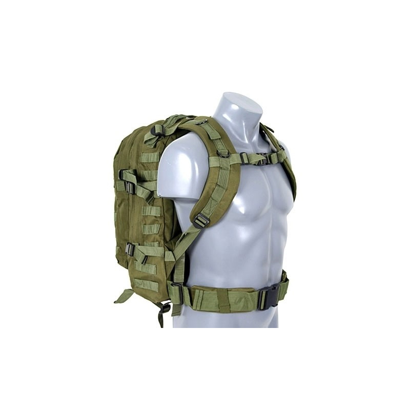 3-DAY MOLLE ASSAULT BACKPACK OD, water-resistant 600D coated polyester