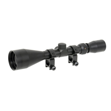 Scope 3-9x50 with high mounting rings