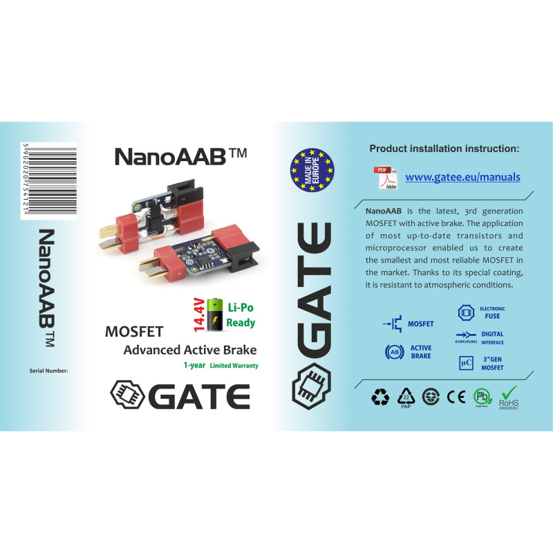 Gate NanoAAB 3rd gen MOSFET active brake
