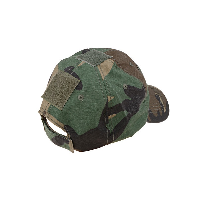 Velcro Patch Baseball Hat Cap Camo Woodland