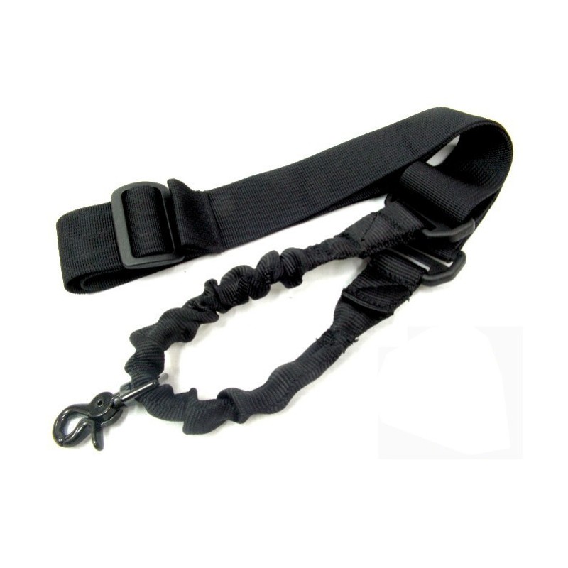 Elastic Bungee Snap Hook CQB Rifle Sling Black