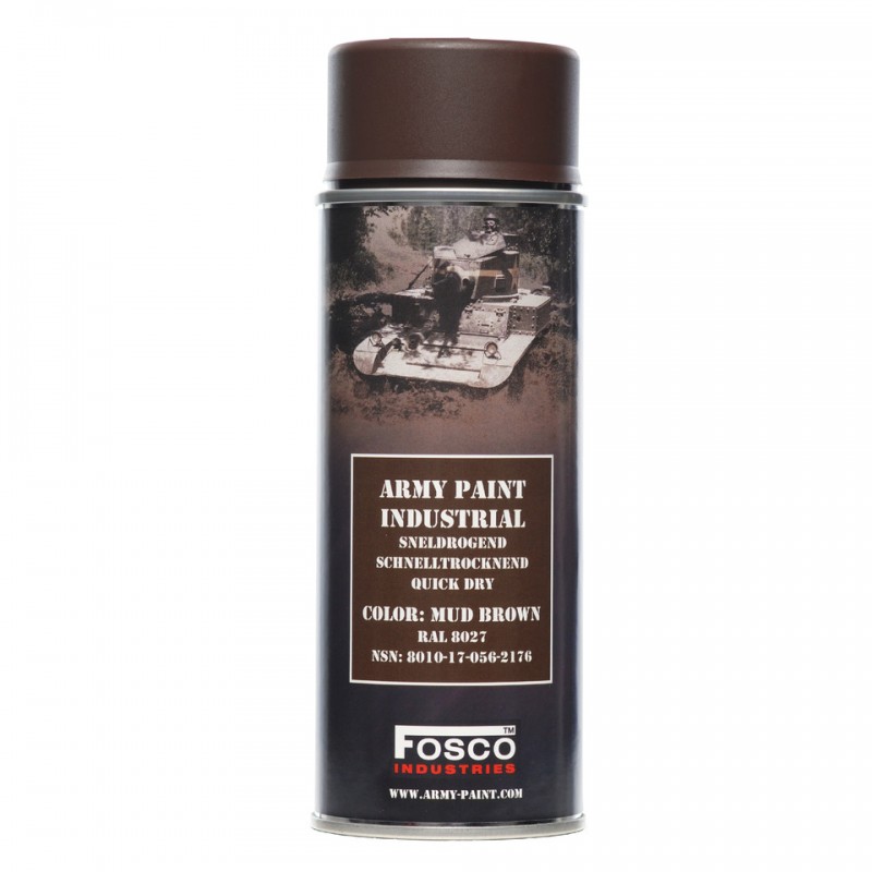 FOSCO Camouflage Spray Paint - Mud Brown