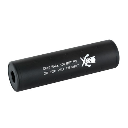 110MM DUMMY SILENCER - BLACK