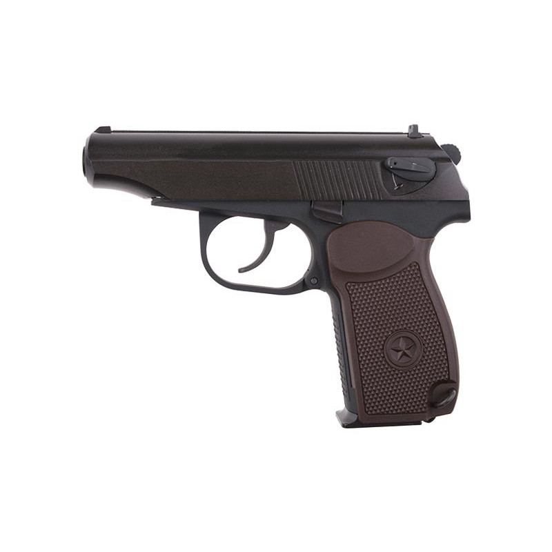 Makarov - proper PM version  - Black/Brown Grip [WE ]