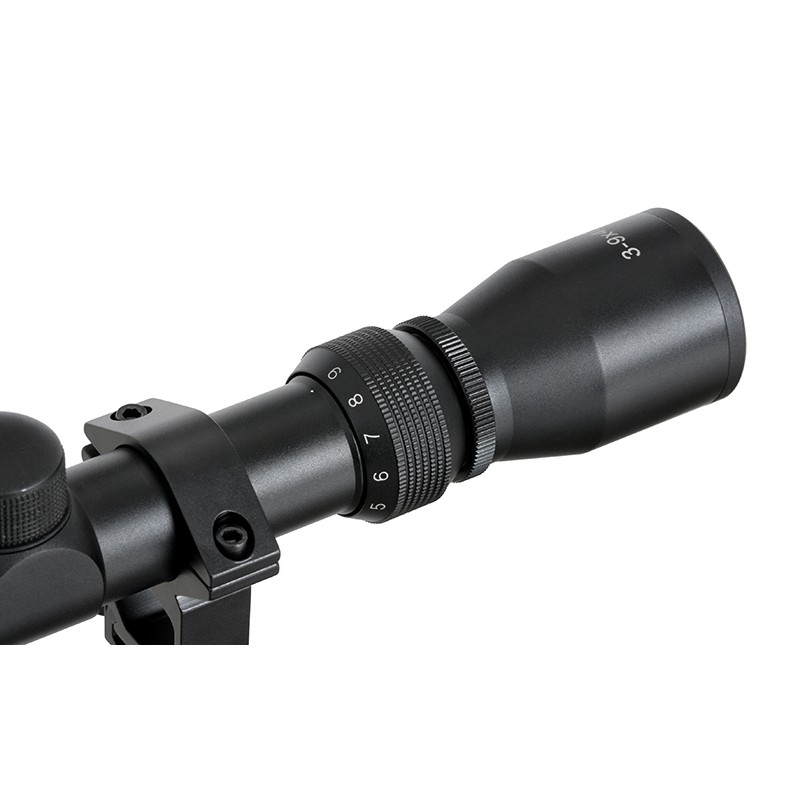 SCOPE 3-9X40 WITH HIGH MOUNT RINGS