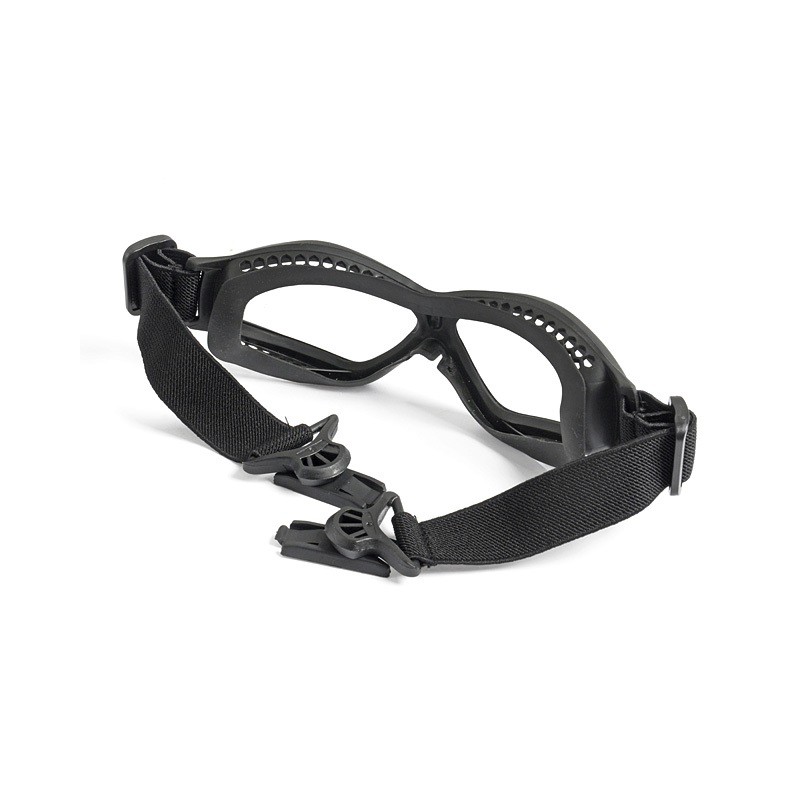 Helmet Mounted Tactical Goggle Black