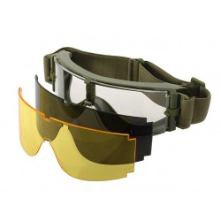 Goggles With 3 Glasses X800 Type anti fog OD