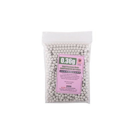 High Precision - 0.36g BB's Pellets (1000 rounds)