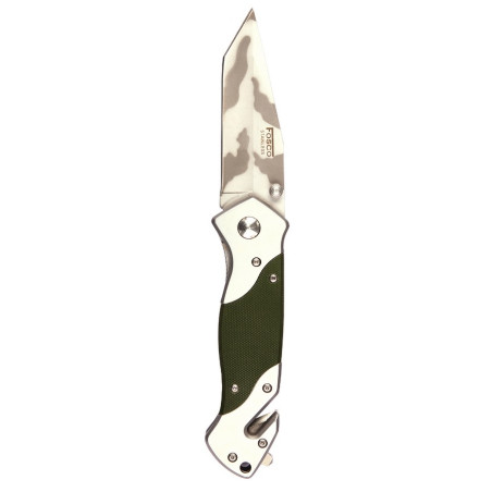Knife + clip H254G10 green