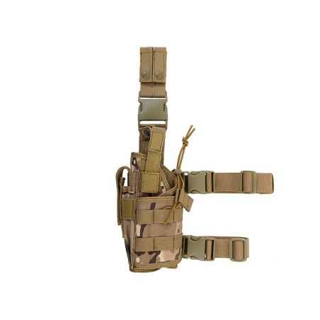 2-WAYS CARRYING LEFT HAND TYPE TACTICAL DROP LEG HOLSTER - CP
