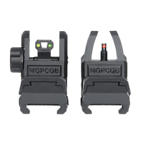 ARMOR BACKUP SIGHT SET - BLACK [MGPCQB]