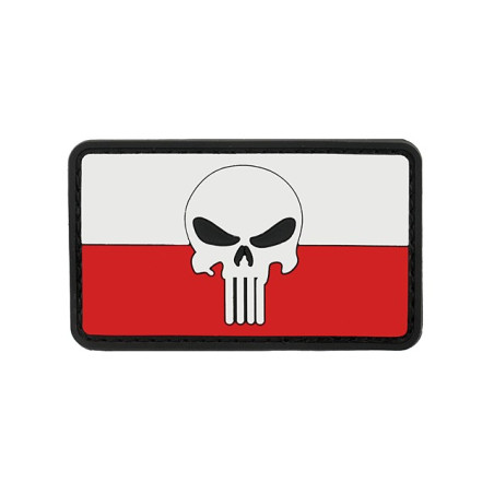 FLAG SKULL POLAND 2 PVC PATCH