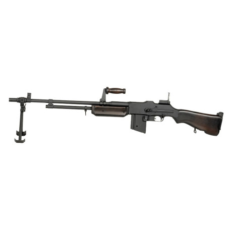 M1918 BAR LIGHT MACHINE GUN REPLICA - REAL WOOD [S&T]