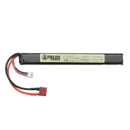 Battery Li-Po 1300mAh 7.4V 25/40C [8FIELDS]
