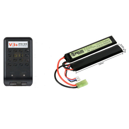 COMBO LIPPO BATTERY & V3+ Charger for LiPo/LiFe 2S/3S [IPower]