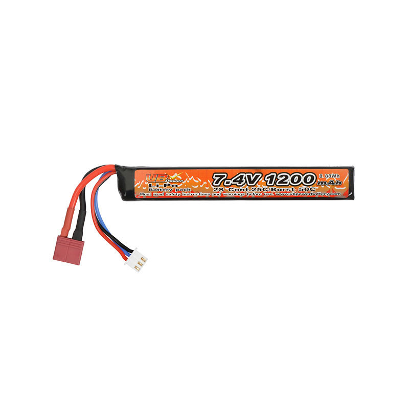 Battery Li-Po 1200mAh 7,4V 25/40C - T-connector [VB]