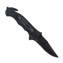 Mil-Tec - Car Rescue Folding Knife with Belt Cutter - ! OUTLET !