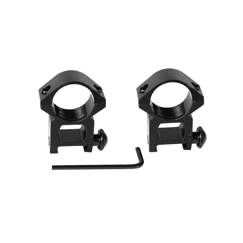High 25 mm mounting rings for RIS rail [PCS]