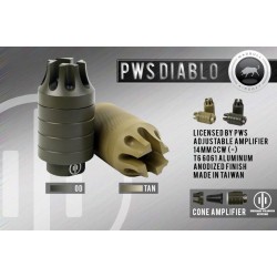 Madbull PWS Diablo Compensator Black (14mm CCW, Licensed)