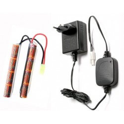 battery, charger, set, G&G,  1600 mAh