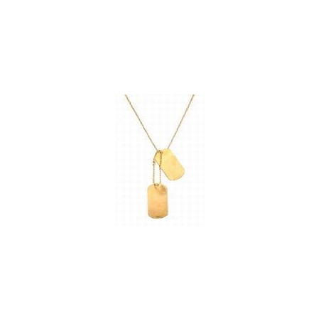 Dog tag - gold color