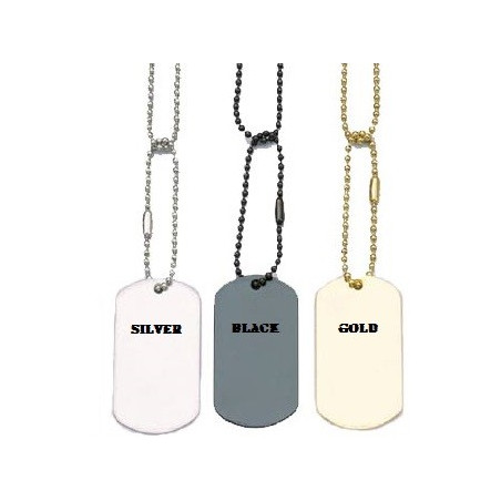 Dog tag - black color