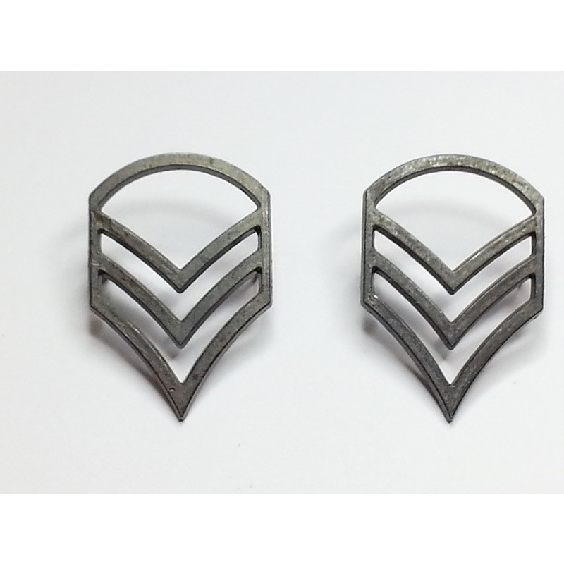 Badge US pin black rank