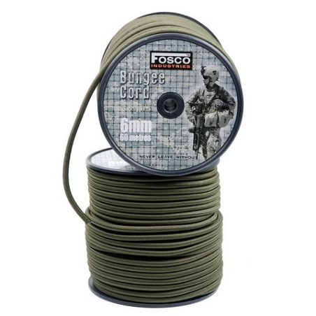Fosco - Bungee cord 6 mm - 1 meter, Green