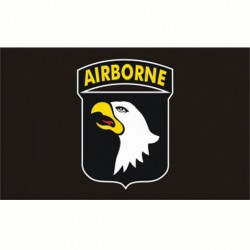 FLAG AIRBORNE 101e div. black, Airsoft game
