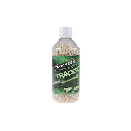 Rockets Tracer 0,25g BB pellets 3000 pieces - bottle