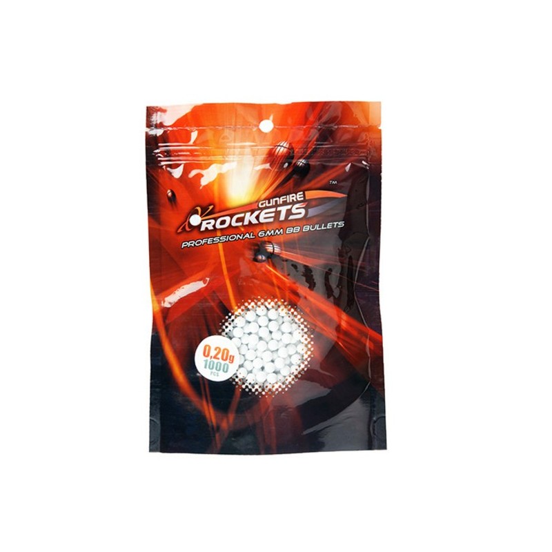 Rockets Professional 0,20g BBs 6mm - 1000rds Rockets Professional 0,20g BBs 6mm - 1000rds