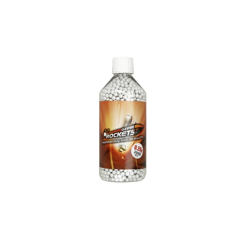 Rockets Professional 0,20g BBs 6mm - 3000 pcs Rockets Professional 0,20g BBs 6mm - 3000 pcs